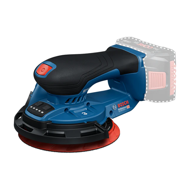 BOSCH Random Orbit Sander GEX 18V-150-3 (Body Only, 1X C470 SHEET, DUST BOX, GUARD RING, Carton) 0601372904