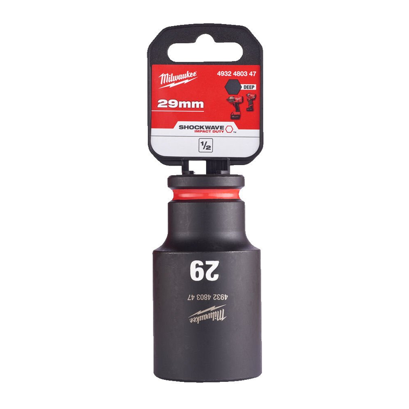 Milwaukee 1/2" Impact Socket DEEP 29mm 4932480347