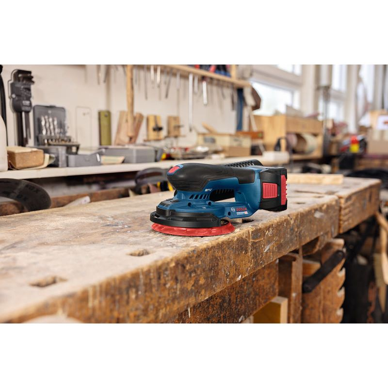 BOSCH Random Orbit Sander GEX 18V-150-3 (Body Only, 1X C470 SHEET, DUST BOX, GUARD RING, L-BOXX) 0601372903