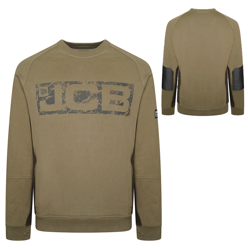 JCB Workwear Trade Crewneck Sweatshirt (Sizes Small-2XL)