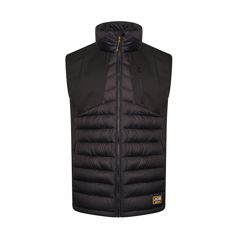 JCB Workwear Trade Hybrid Padded Gilet (Sizes Small-2XL)