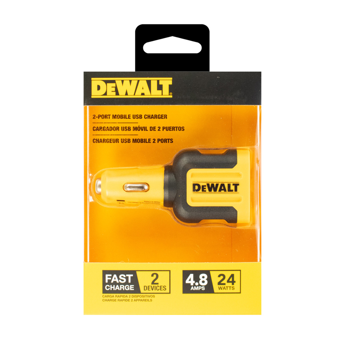 Dewalt 2-PORT 4.8AMP Car Charger