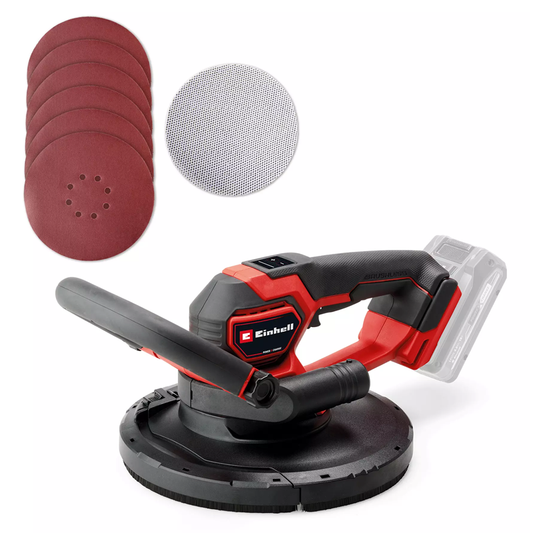 Einhell TP-DWS 18/225 Li BL Solo PXC 18V 225mm Professional Brushless Compact Drywall Polisher (Body) 4259995
