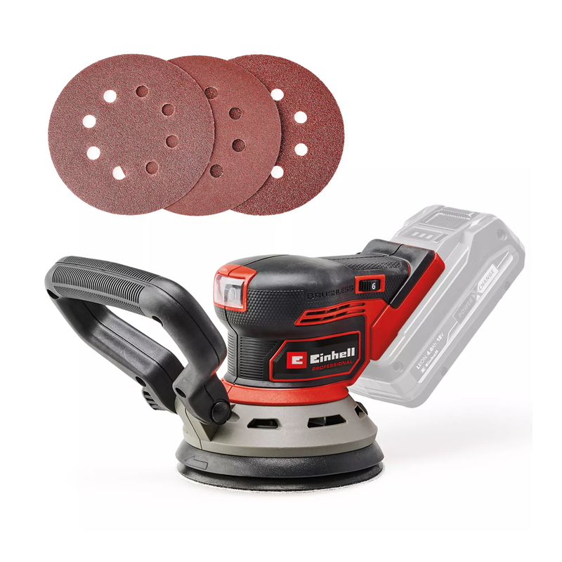 Einhell TP-RS 18/32 Li BL-Solo PXC 18V 125MM Professional Brushless Rotating Sander (Body)  4462020