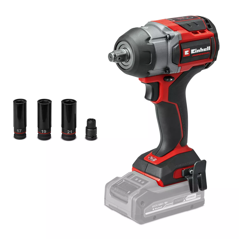 Einhell TP-CW 18/750-C Li BL - Solo PXC 18V 750NM Professional Brushless 3 SPEED Compact Impact Wrench (Body) 4510065