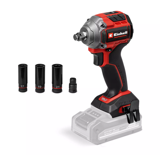 Einhell TP-CW 18/260-C Li BL - Solo PXC 18V 260NM Professional Brushless 3 SPEED Compact Impact Wrench (Body) 4510090