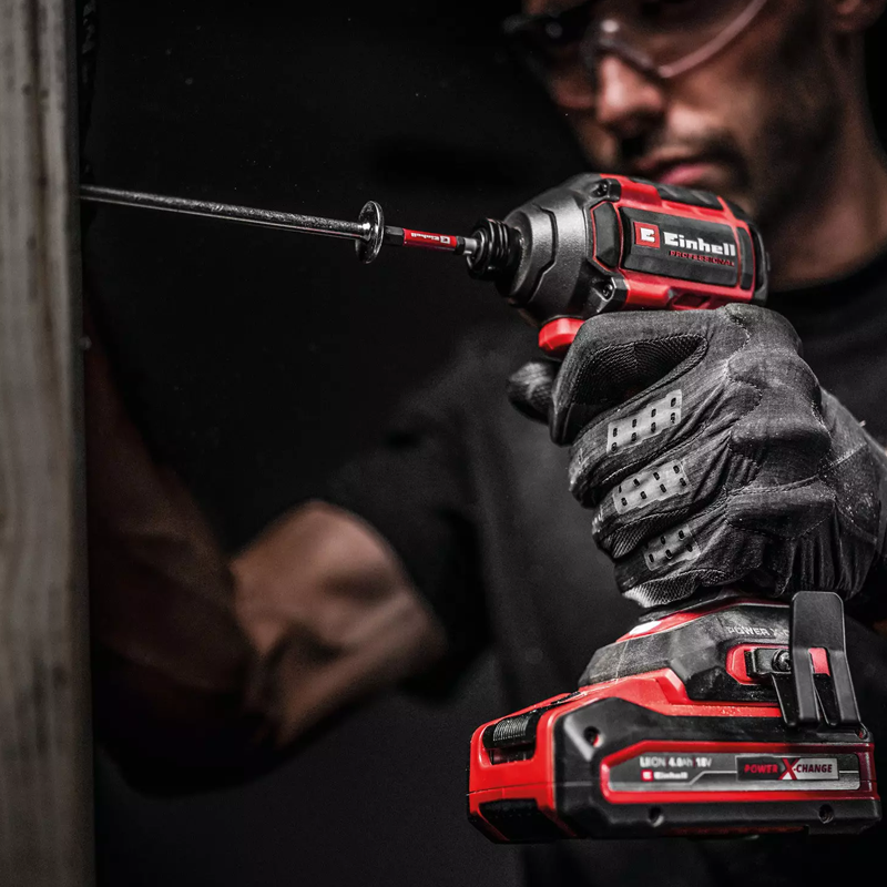 Einhell PXC 18V 250NM Professional Brushless Compact Impact Driver (2x 5.2Ah & Charger in a Case) 4510095