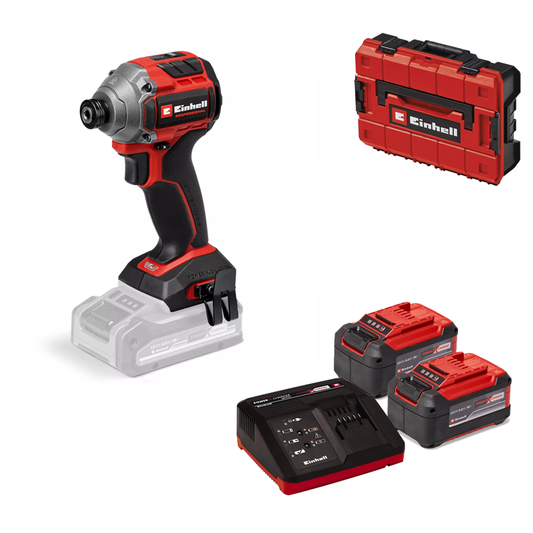 Einhell PXC 18V 250NM Professional Brushless Compact Impact Driver (2x 5.2Ah & Charger in a Case) 4510095