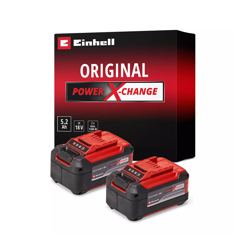 Einhell 2x PXC 5.2AH Plus Batteries 4511526