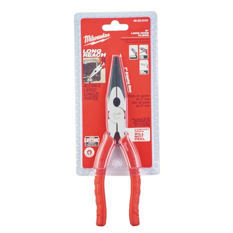 Milwaukee Long Nose Pliers 255mm  48226101 