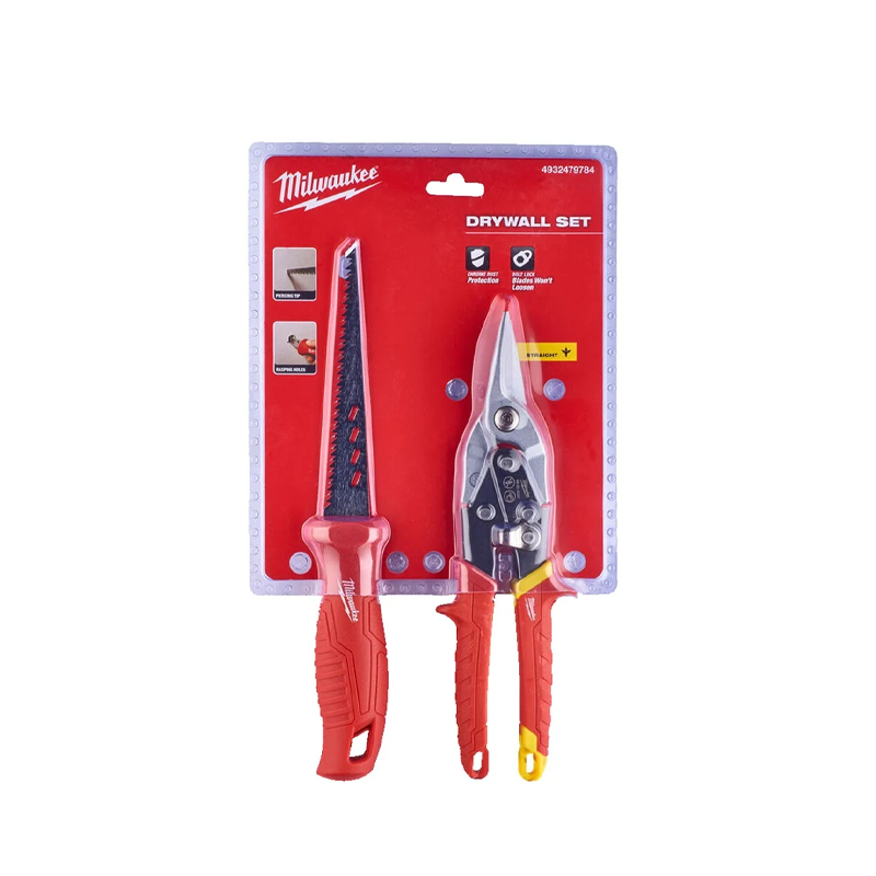 Milwaukee DRYWALL Set 2pc TIN SNIP + JABSAW  4932479784 