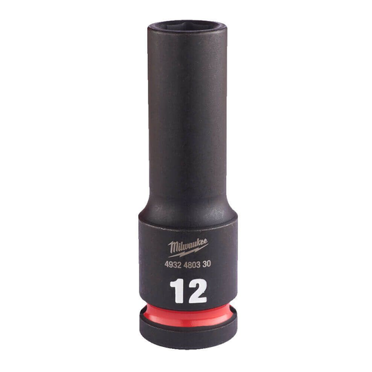 Milwaukee 1/2" Impact Socket DEEP 12mm 4932480330