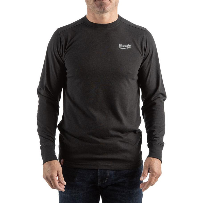 Milwaukee Work T-shirt Small Black Long Sleeve 4932492983