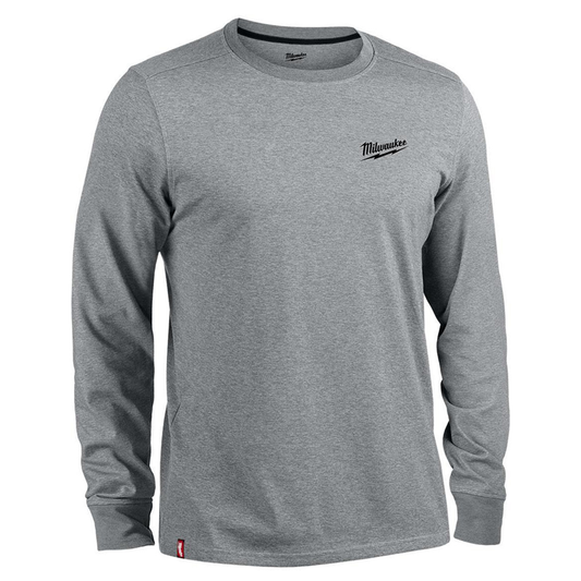 Milwaukee Work T-shirt XX-Large Grey Long Sleeve 4932492992
