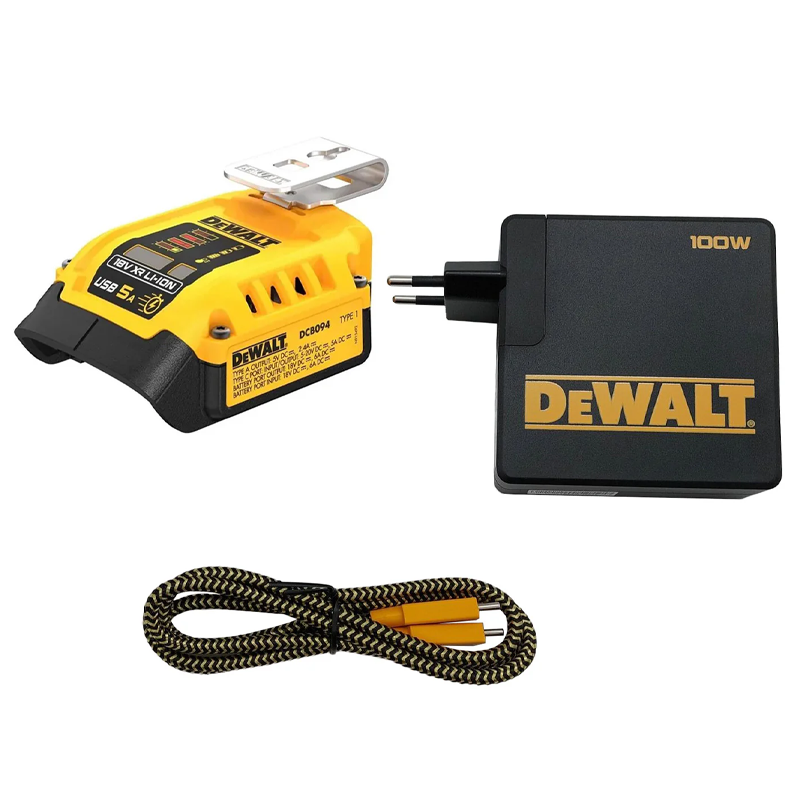 DeWALT DCB094K 18V XR SA USB Power Delivery Charging Kit