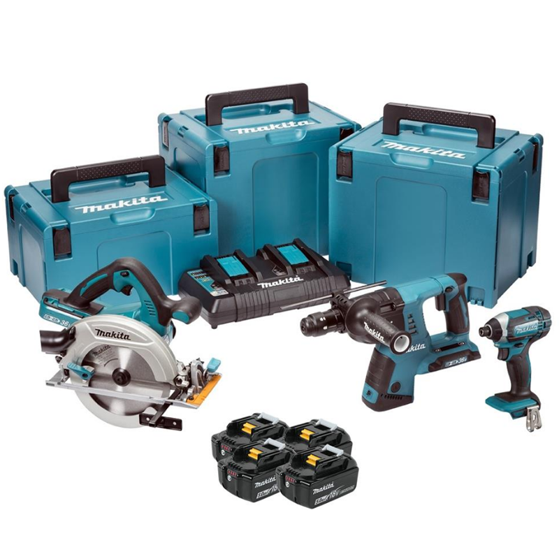 Makita DLX3049PTJ 4pc Kit