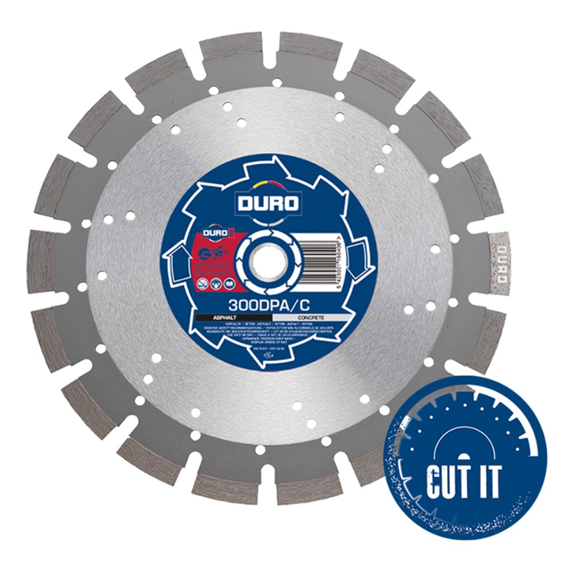 Duro Plus 300mm x 20 Dual Purpose Asphalt /Concrete 300DPA/C
