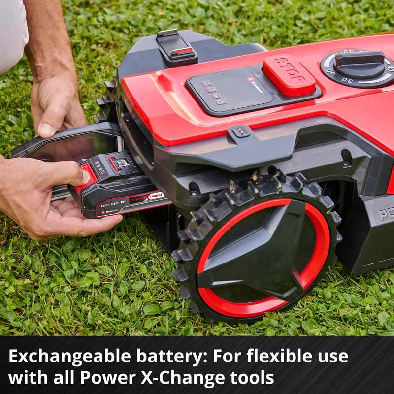 Einhell 18V Robotic Lawn Mower 18cm Cutting Width (2.5Ah Battery & Charger) 3413935