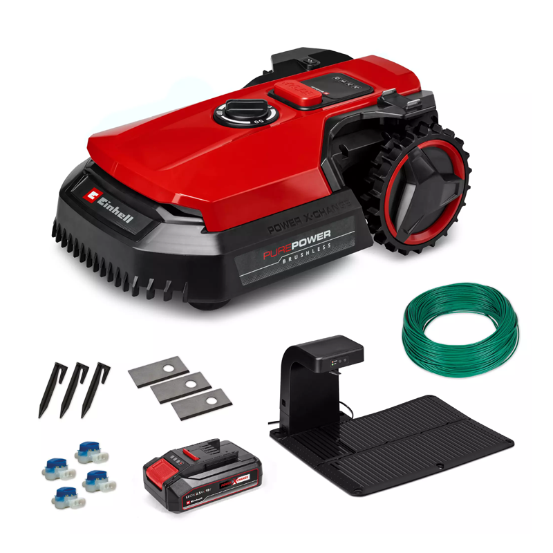 Einhell 18V Robotic Lawn Mower 18cm Cutting Width (2.5Ah Battery & Charger) 3413935