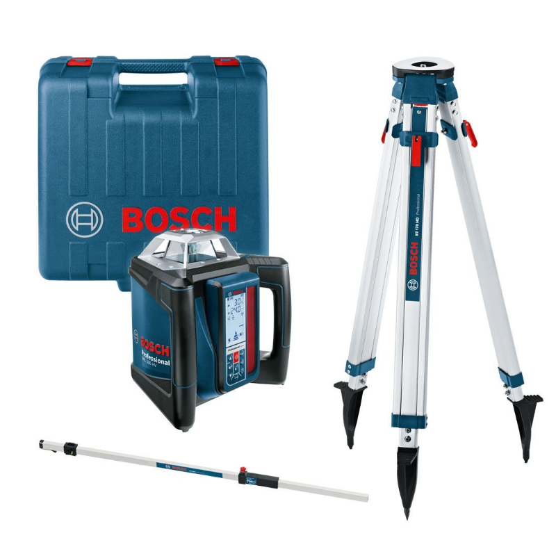 Bosch GRL500HV Laser Level Kit C/W BT170 Tripod & Staff