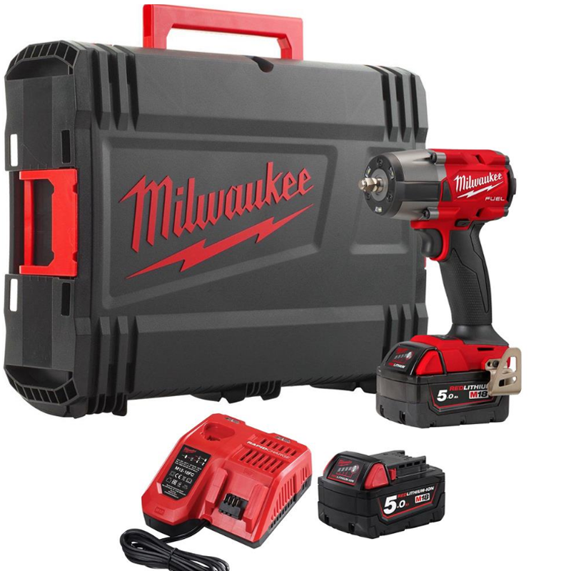Milwaukee M18FMTIW2F38-502X M18 Fuel 3/8"  Wrench 2 X 5.0Ah