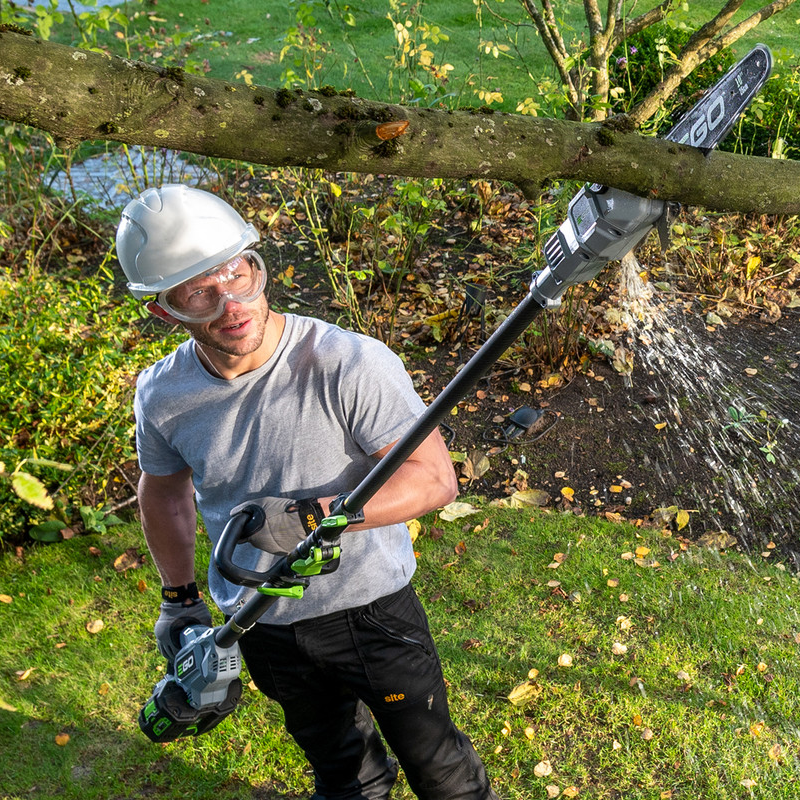 EGO PS1000E 56V Telescopic Pole Saw Pruner Kit (4ah + Std Charger)