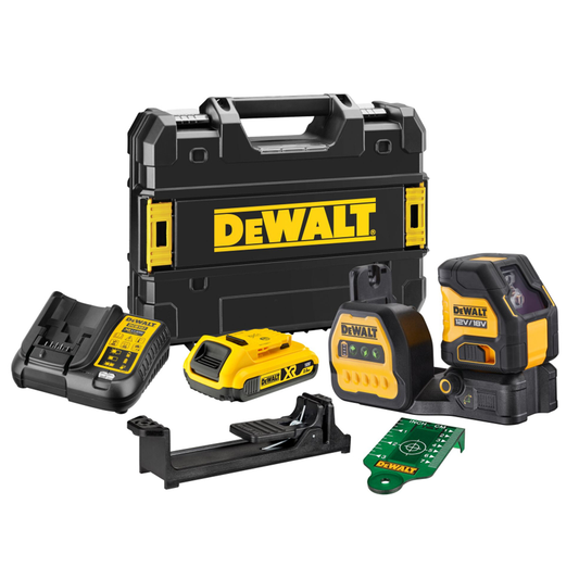 DeWALT DCE088D1G18-GB 12V CROSS Line Green Laser 1 X 2.0AH