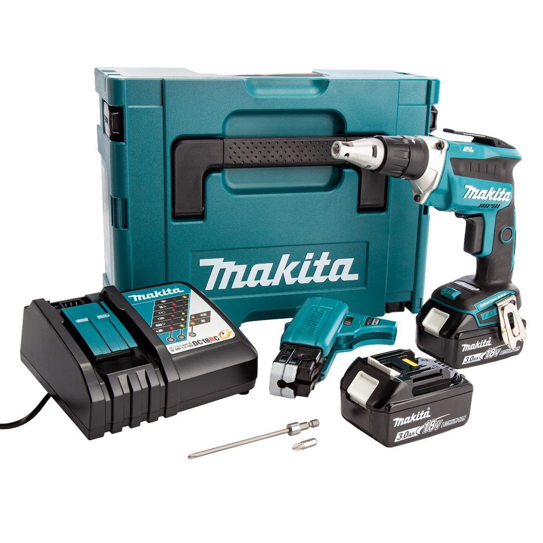 Makita DFS452FJX2 Brushless Drywall Screwdriver Kit